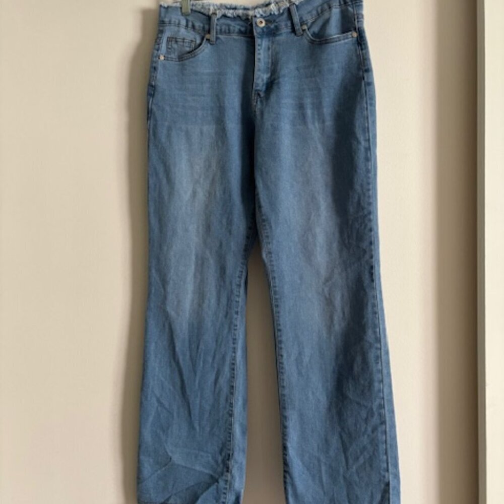 Celebrity Ace Frayed 90s wide jeans - size 13/31